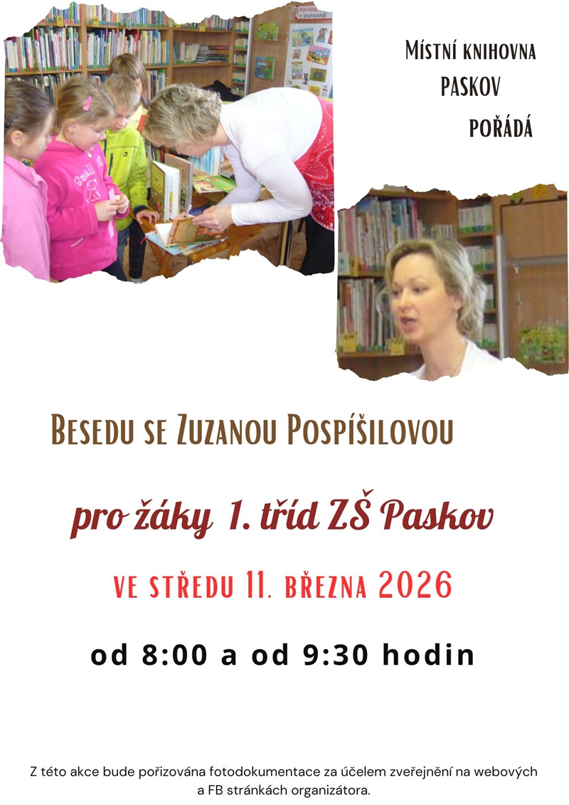 Beseda se Zuzanou Pospíšilovou 11.3.2026